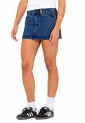 FLIP MOMMY LOW RISE MINI DENIM SKIRT
