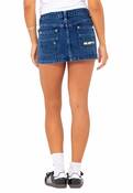 FLIP MOMMY LOW RISE MINI DENIM SKIRT