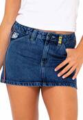FLIP MOMMY LOW RISE MINI DENIM SKIRT