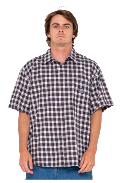 WORLDWIDE CURVED HEM SHORT SLEEVE SHIRT