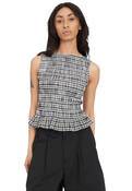 ROONEY GIGI SHIRRED TOP