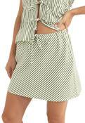 COVE STRIPE BIAS CUT MINI SKIRT