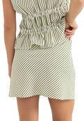 COVE STRIPE BIAS CUT MINI SKIRT