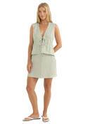 COVE STRIPE BIAS CUT MINI SKIRT