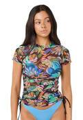 SUNSET LUAU CROP TEE