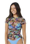 SUNSET LUAU CROP TEE