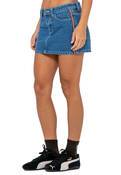 FLIP MOMMY LOW RISE MINI DENIM SKIRT