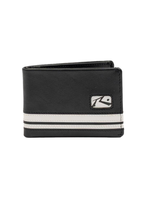 WHITE LINES LEATHER WALLET