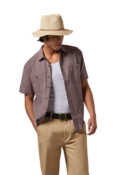 WESLEY STRAW PACKABLE FEDORA