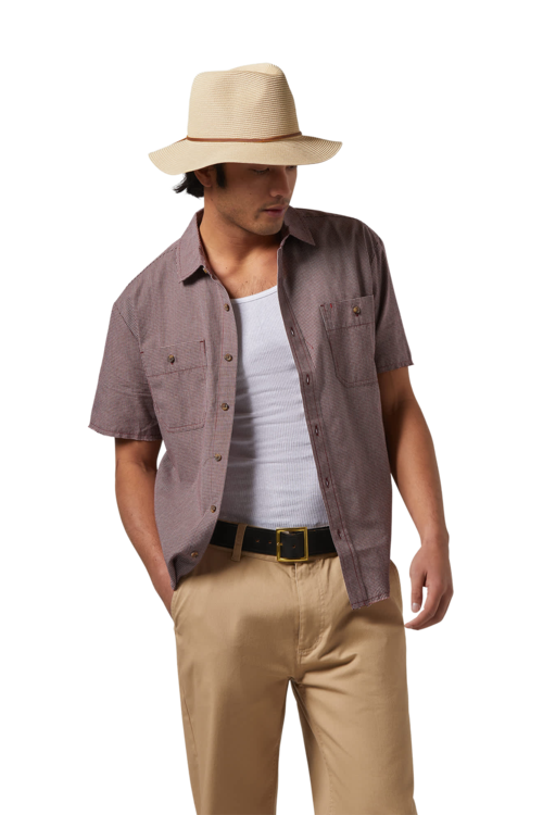 WESLEY STRAW PACKABLE FEDORA