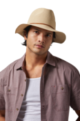 WESLEY STRAW PACKABLE FEDORA