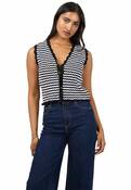 EVE STRIPE KNIT VEST