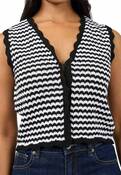 EVE STRIPE KNIT VEST