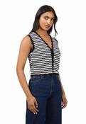 EVE STRIPE KNIT VEST