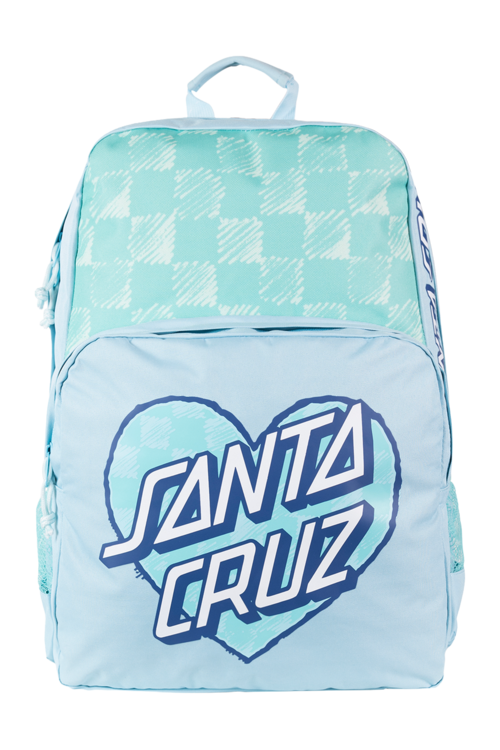 CHECKER HEART DOT DUAL COMPARTMENT BACKPACK 