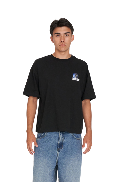 BLOCK CROP TEE 220 NZ EARTHER