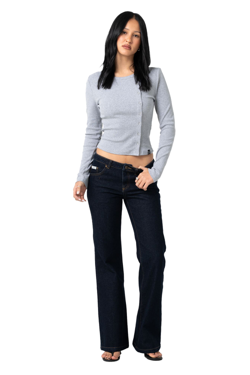  BUTTON UP LONG SLEEVE TOP