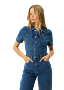 MIAMI DENIM FLARED JUMPSUIT
