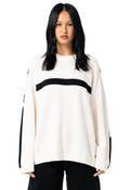 WHITE LINES LS CREW KNIT