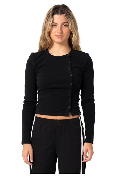  BUTTON UP LONG SLEEVE TOP