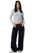FLIP MOMMY LOW RISE WIDE LEG DENIM PANT