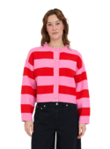 ELLE CROP STRIPE CARDIGAN