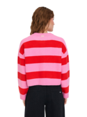 ELLE CROP STRIPE CARDIGAN