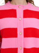ELLE CROP STRIPE CARDIGAN