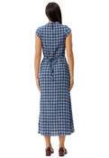 MOUNTAINS ELODIE SEERSUCKER MIDI DRESS