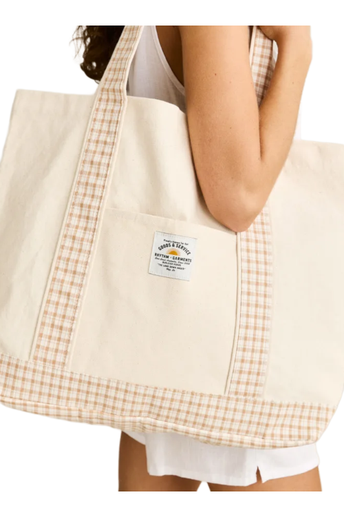 LONDON CHECK TOTE BAG