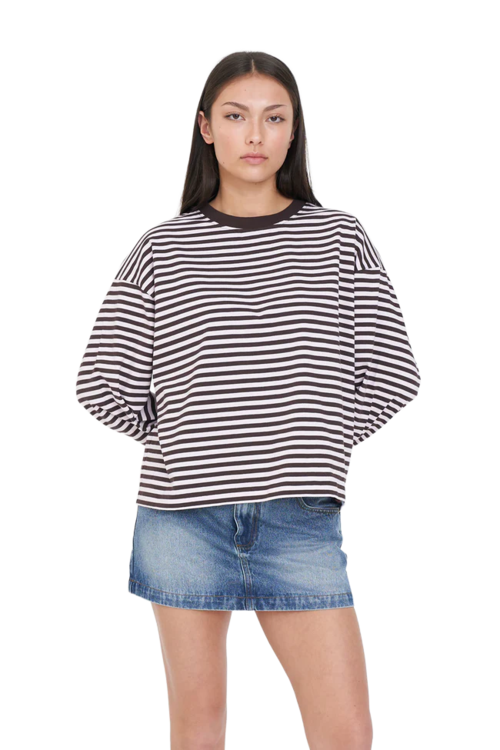 ALEX STRIPE BILLIE LS TEE