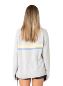 WHITE LINES LS CREW KNIT