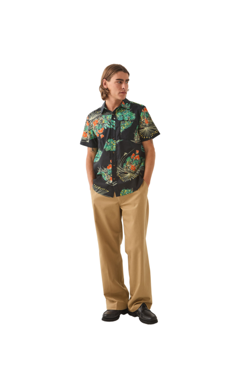 BRIXTON CHARTER PRINT SS SHIRT