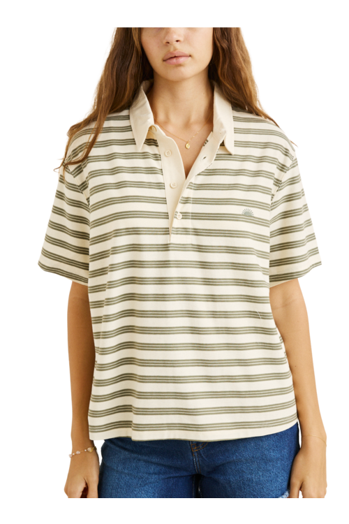 VINTAGE STRIPE RUGBY SS SHIRT