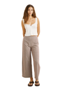 LONDON CHECK WIDE LEG PANT