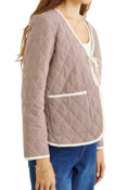 LONDON CHECK REVERSIBLE QUILTED JACKET