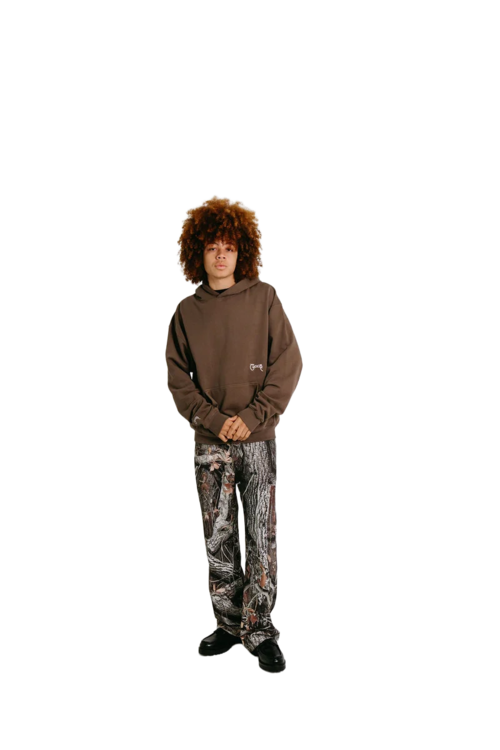 STAMP SCRIPT BOX FIT HOODIE