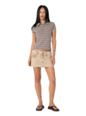 PETA STRIPE POLO BABY TEE