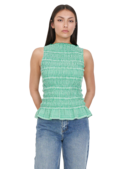 GIGI SHIRRED TOP