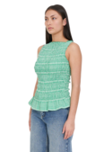 GIGI SHIRRED TOP