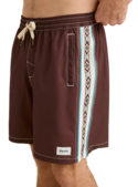 PANEL STRIPE BEACH SHORT