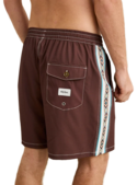 PANEL STRIPE BEACH SHORT