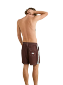 PANEL STRIPE BEACH SHORT