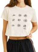 GEORGIA FLORAL CROP CREW TEE