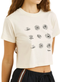 GEORGIA FLORAL CROP CREW TEE