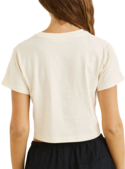 GEORGIA FLORAL CROP CREW TEE