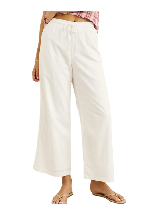 ANNABELLE LACE TRIM BEACH PANT